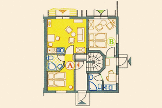 Rosengarten – Appartement A im Erdgeschoss mit Terrasse